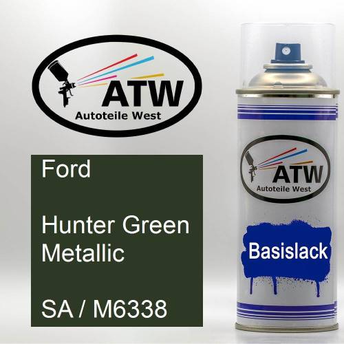 Ford, Hunter Green Metallic, SA / M6338: 400ml Sprühdose, von ATW Autoteile West.